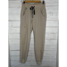 NWOT Women's Figs Zamora High Rise Jogger Scrub Pant in Bone Size XXS