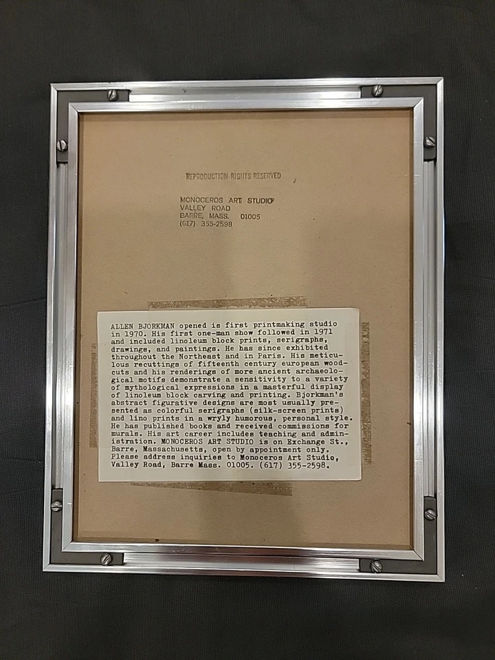 Original Pablo Picasso Pour Robie con Autenticación EXCELENTE ESTADO  Foto 3 de 4