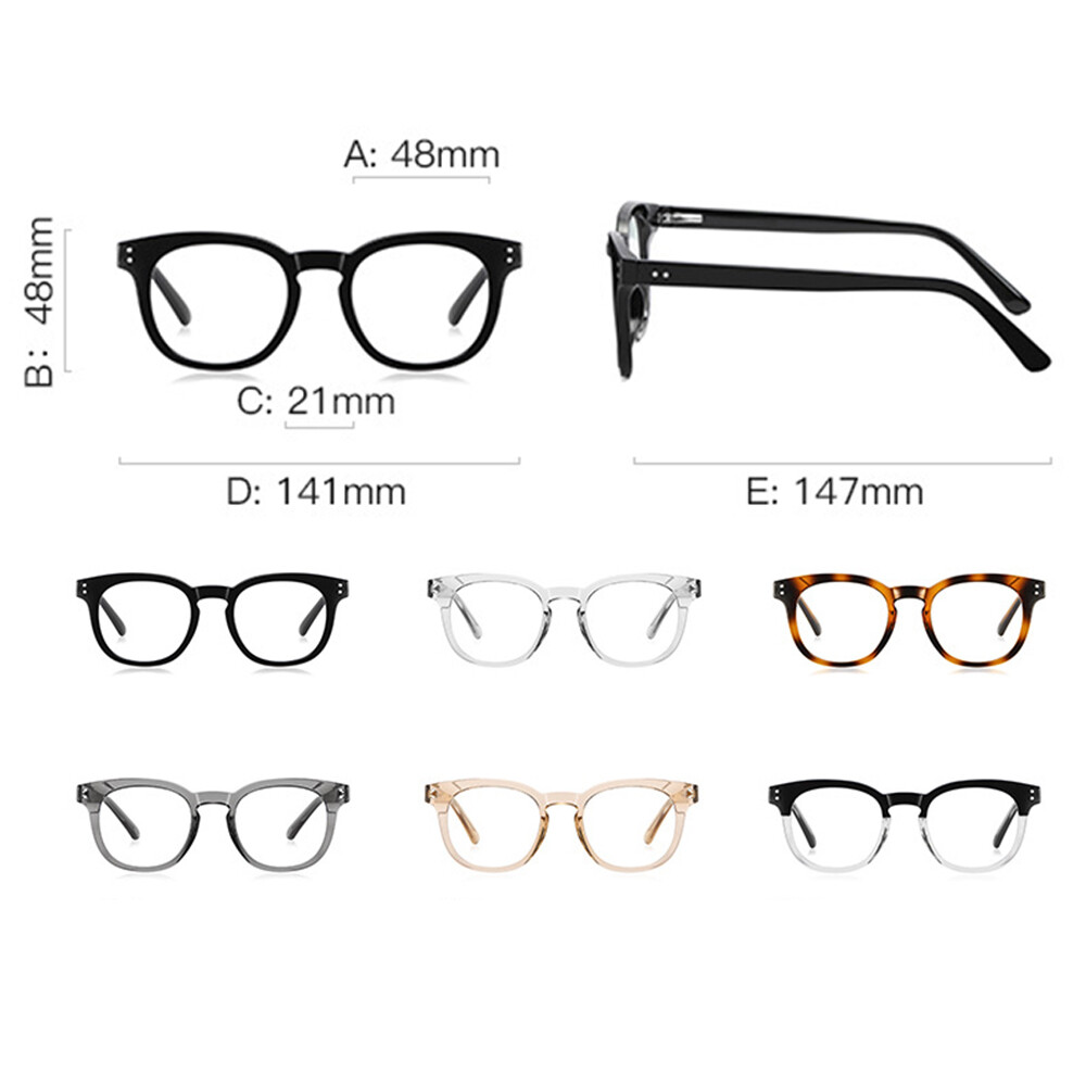 Womens Bifocals Reading Glasses Readers Round Spring Hinges Frames 1.00