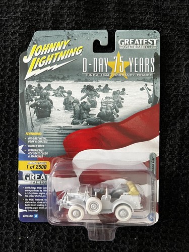 WWII DODGE WC57 THE GREATEST GENERATION WHITE LIGHTNING CHASE DIECAST RARE