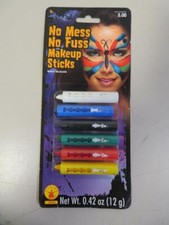 6 Pack Makeup Sticks Rubie's Halloween Costume Face Paint Water Washable