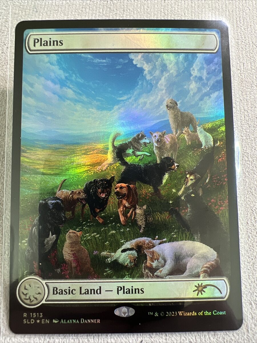 Raining Cats And Dogs Foil PLAINS (Secret Lair #1513) MTG | eBay Raining Cats And Dogs Foil PLAINS (Secret Lair #1513) MTG | eBay