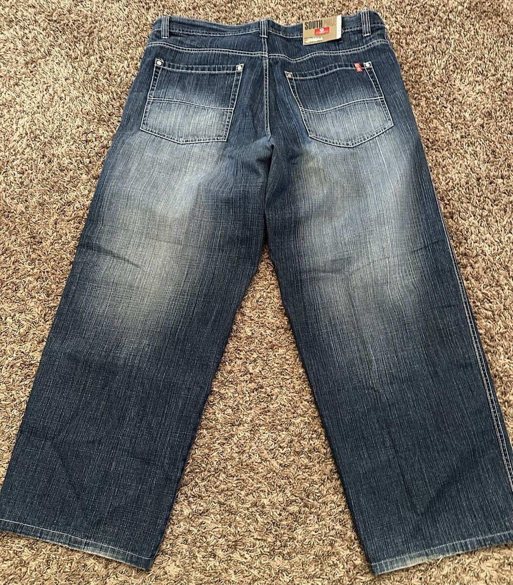 Y2K Vintage Southpole Baggy Red Tab Navy Wash Skate Grunge Y2K Vintage Southpole Baggy Red Tab Navy Wash Skate Grunge