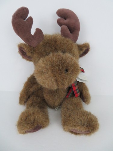 Vtg Jerry Elsner MOOSE Plush w/Tag - 12" Velvet Touch Collection Jointed - Picture 2 of 10