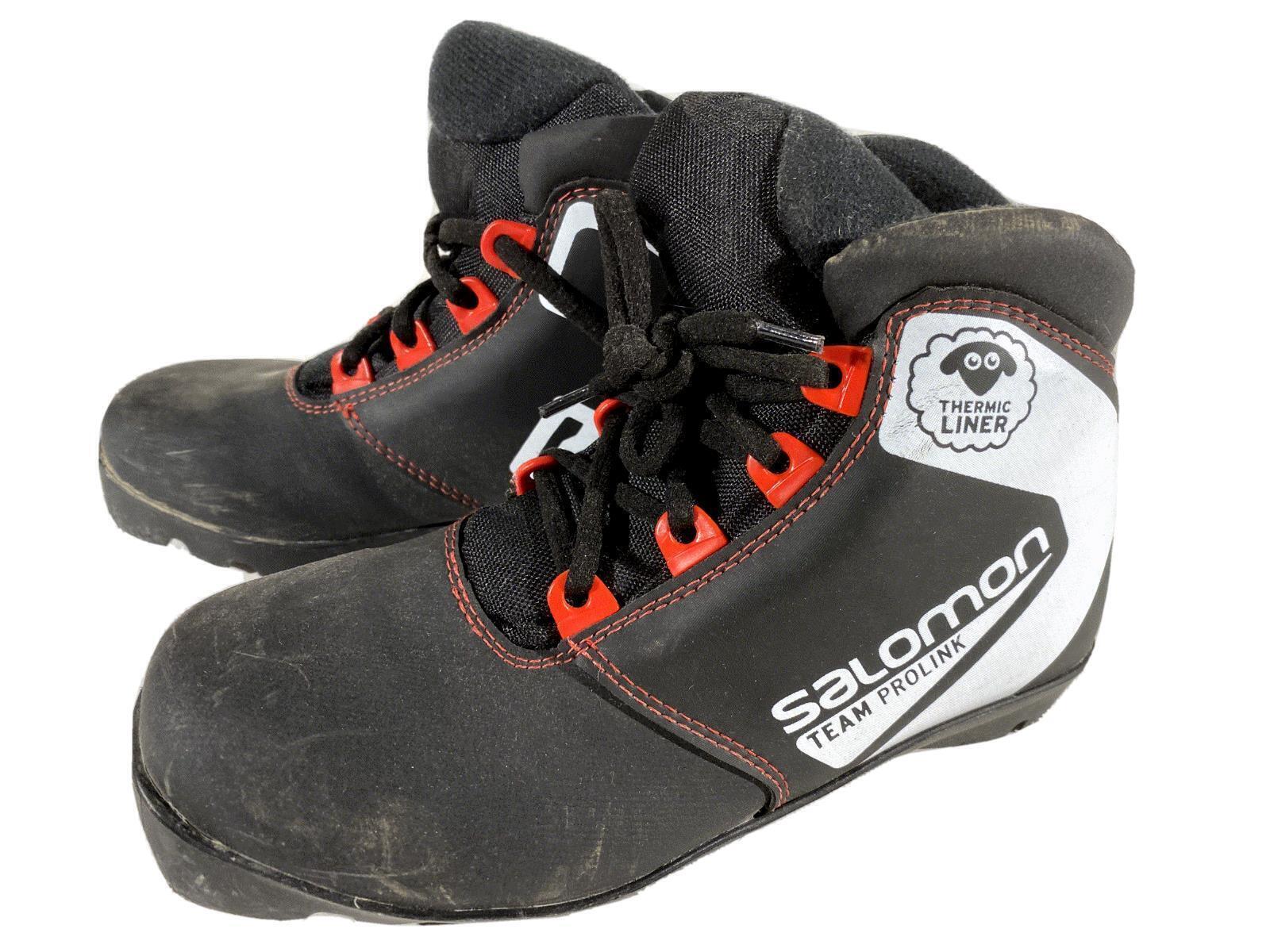 Scarponi da sci di fondo nordico Salomon Team bambini EU35.5 US3.5 NNN Prolink S118