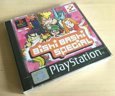 Bishi Bashi Special   SEALED   PS1 Playstation PAL Selten Konami Euro Version