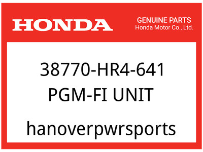 Honda OEM Part 38770-HR4-641 PGM-FI UNIT