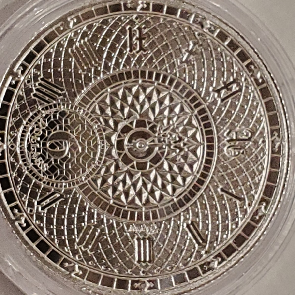 2022 1 oz .999 Silver CHRONOS Tokelau 6 dollar Coin Clock watch