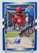 2021 Topps Pro Debut JEREMY DE LA ROSA Auto Blue Border /150 Washington National