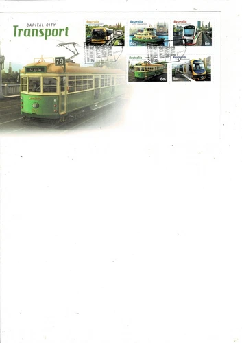 AUSTRALIA   2012 CAPITAL CITY TRANSPORT FDC MNH