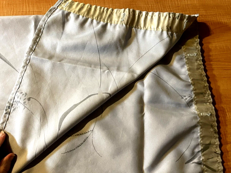 Cortina de Ducha Gris Plateado Color Agua Japonés Bambú Hierba 70" x 72" Foto 3 de 4