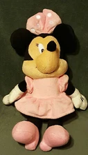 MINNIE MOUSE Kids Preferred 14" Rattle Plush Pink Disney Security Cuddle Baby 