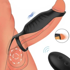 Male Vibrating Cock Ring Penis Stronger Erection Enhancing Sex Toys For Couples