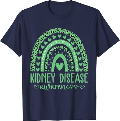 We Wear Green Kidney Disease Awareness Month Leopard Unisex T-Shirt