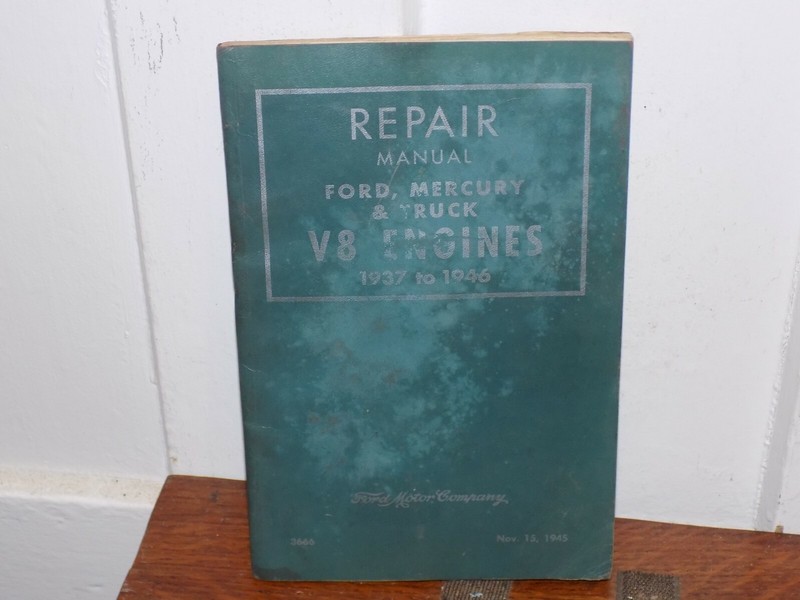 Vintage 1945 Ford, Mercury & Truck Repair Manual V* Engines