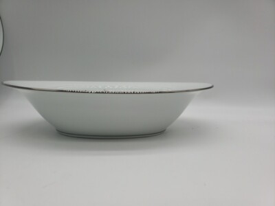 Vintage Noritake Graywood Oval Vegetable Bowl Platinum Trim 6041