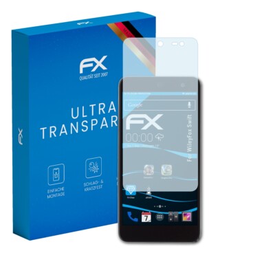 atFoliX 3x Displayschutzfolie für WileyFox Swift Schutzfolie klar Folie