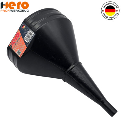HERO Trichter XXL Einfülltrichter Öltrichter groß 21cm mit Sieb Öltrichter KFZ