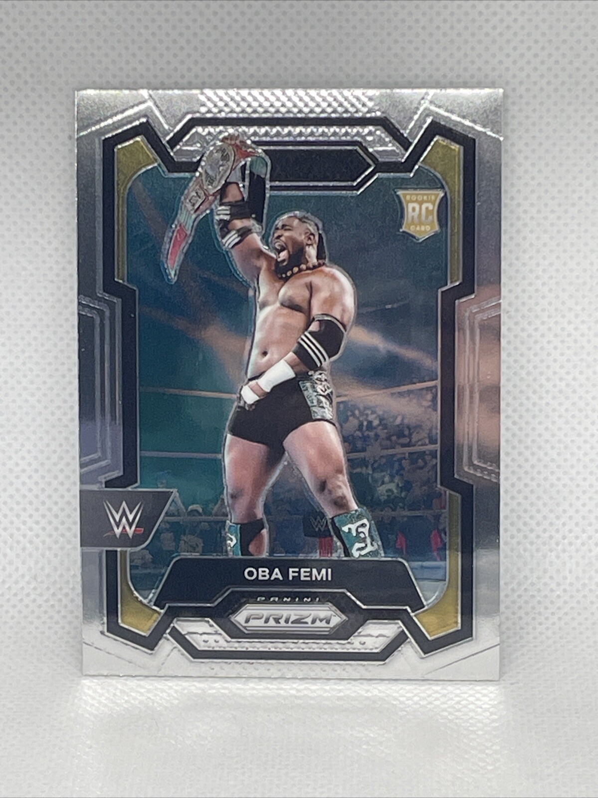 2024 OBA FEMI PANINI PRIZM WWE #199 ROOKIE RC CARD NXT CHAMPION