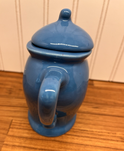 Ganz Sassy teiera danzante stravagante ceramica artistica blu piccola 5" - Foto 5 di 8