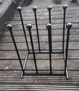 cast iron boot rack