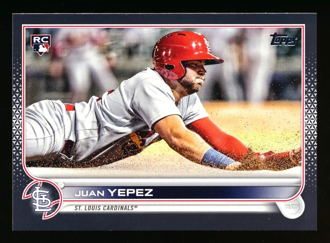 2022 TOPPS SERIES 2 #506 JUAN YEPEZ RC BLACK PARALLEL CARDINALS ROOKIE SP 71/71!