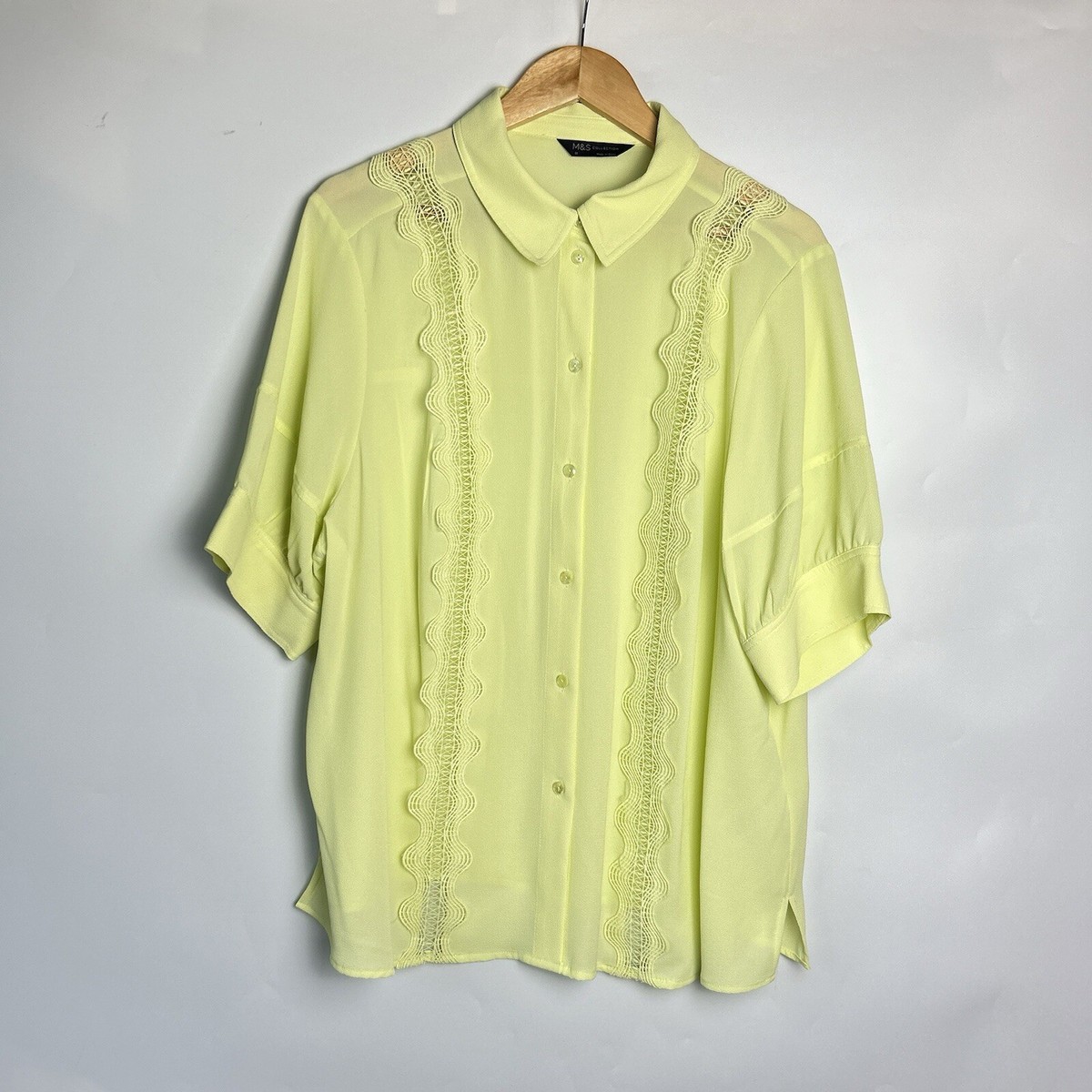 marks and spencer yellow blouse