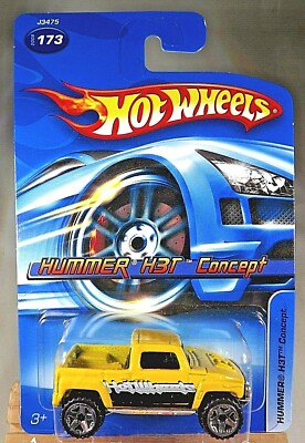 2006 Hot Wheels Mainline #173 HUMMER H3T CONCEPT Yellow Variant w/Chrome ORUT5Sp