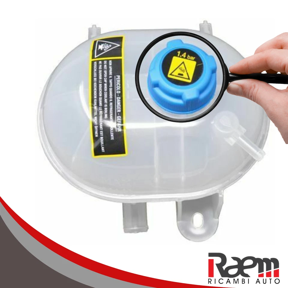 VASCHETTA ACQUA RADIATORE FIAT PANDA 500 500 C 1.2 1.3 TAPPO INCLUSO KIT 2475 - Imagen 3 de 4