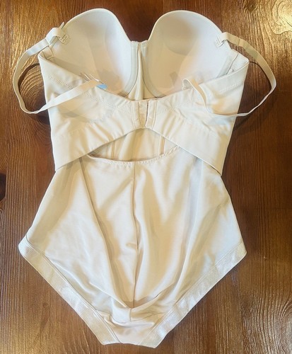 Maidenform Easy Up Firm Control Bodybriefer Strapless Shapewear Sz#38C Beige1256 - Picture 10 of 14