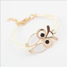 Adorable Owl Weave Adjustable Multi-layer Bracelet