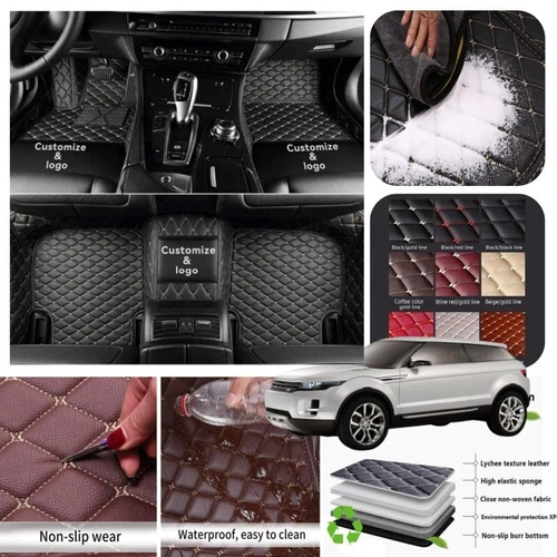 For Land Rover Car Floor Mats All Series Non-slip Liner Carpet Waterproof Custom - Imagen 7 de 43