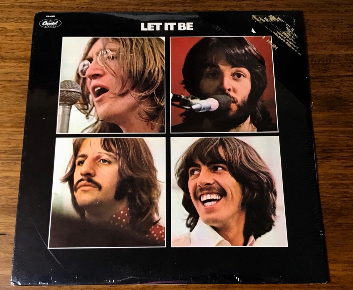 THE BEATLES ~ LET IT BE ~ PROMO LP WITH GOLD PROMO STAMP ~ STILL