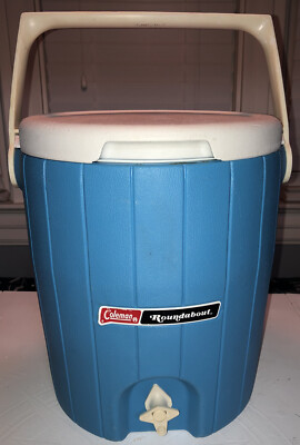 Vintage Coleman Roundabout Cooler 5520 Blue Used Clean | eBay