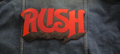 RUSH Logo 10.5 x 5.5 Inch Iron On Back Patch