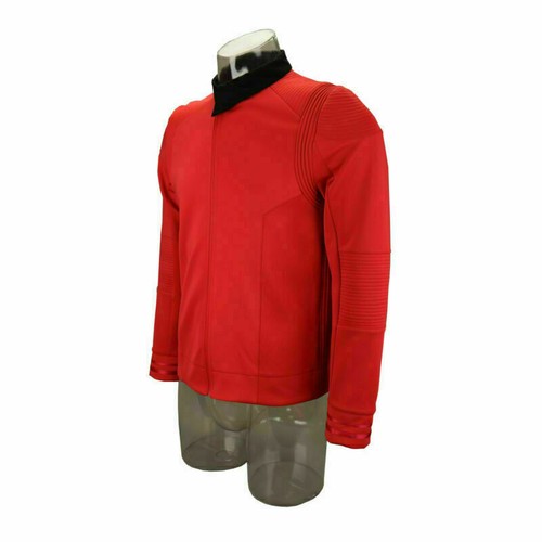 Cosplay Captain Pike Gold Uniform Sternenflotte blau rot Jacke Shirts Tops Abzeichen - Bild 10 von 12