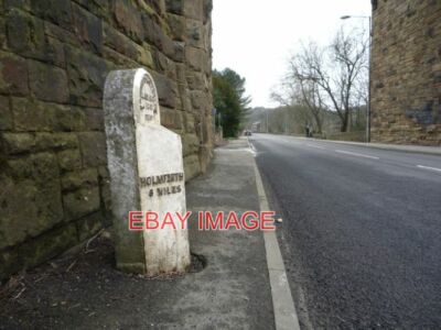 FOTO HOLMFIRTH 6 MEILEN MEILENSTEIN IN DER NÄHE DES DENBY DALE VIADUKTS AN DER BARNSLEY ROAD