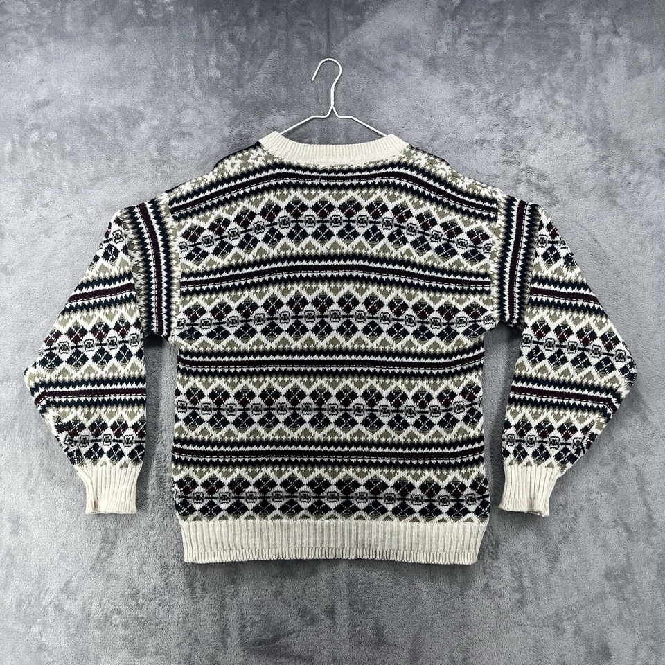 Suéter De Colección Bill Blass Para Hombre Mediano Multicolor Fair Isles Diseñador LEER Foto 2 de 4