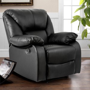 black leather recliner chair armchair sofa chair lounge luxury