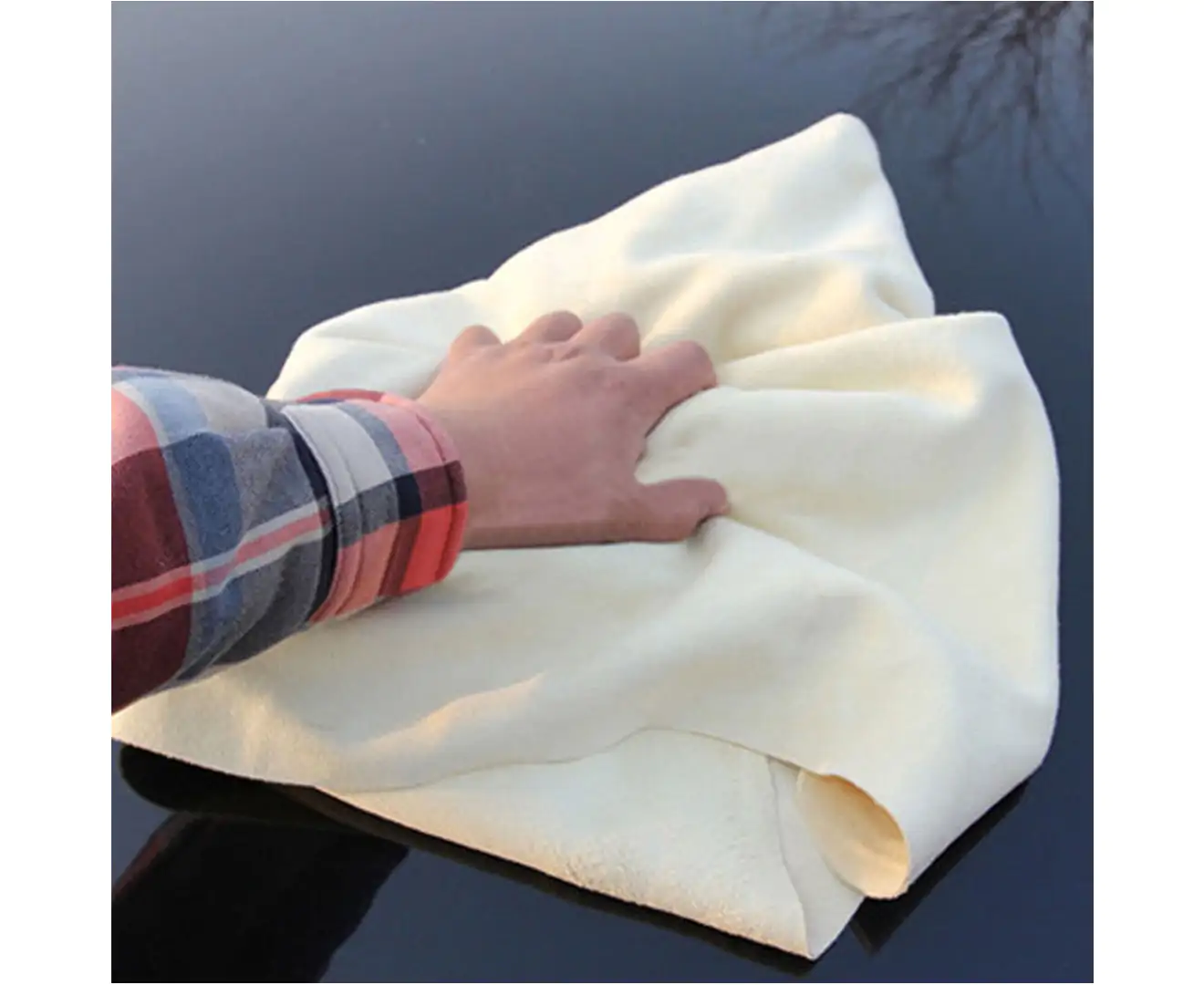 Natural Chamois Leather Shammy Car Cleaning Towel Drying Washing Soft