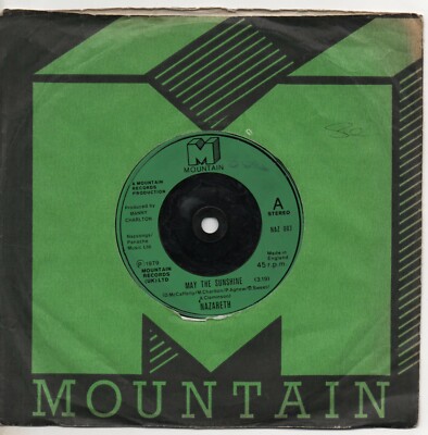 NAZARETH may the sunshine*expect no mercy 1979 UK MOUNTAIN 7'' 45