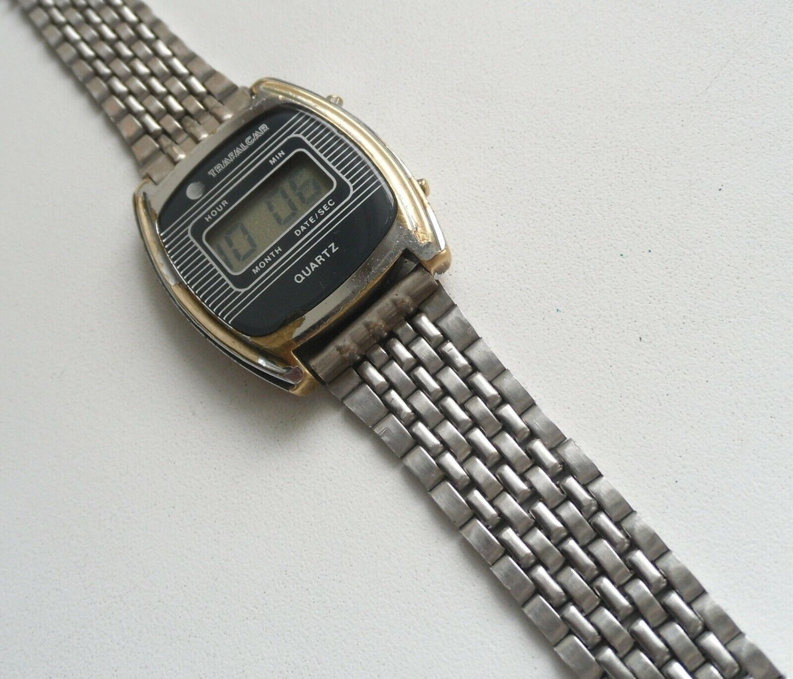 Trafalgar Quartz Vintage Original Digital Watch 1970s