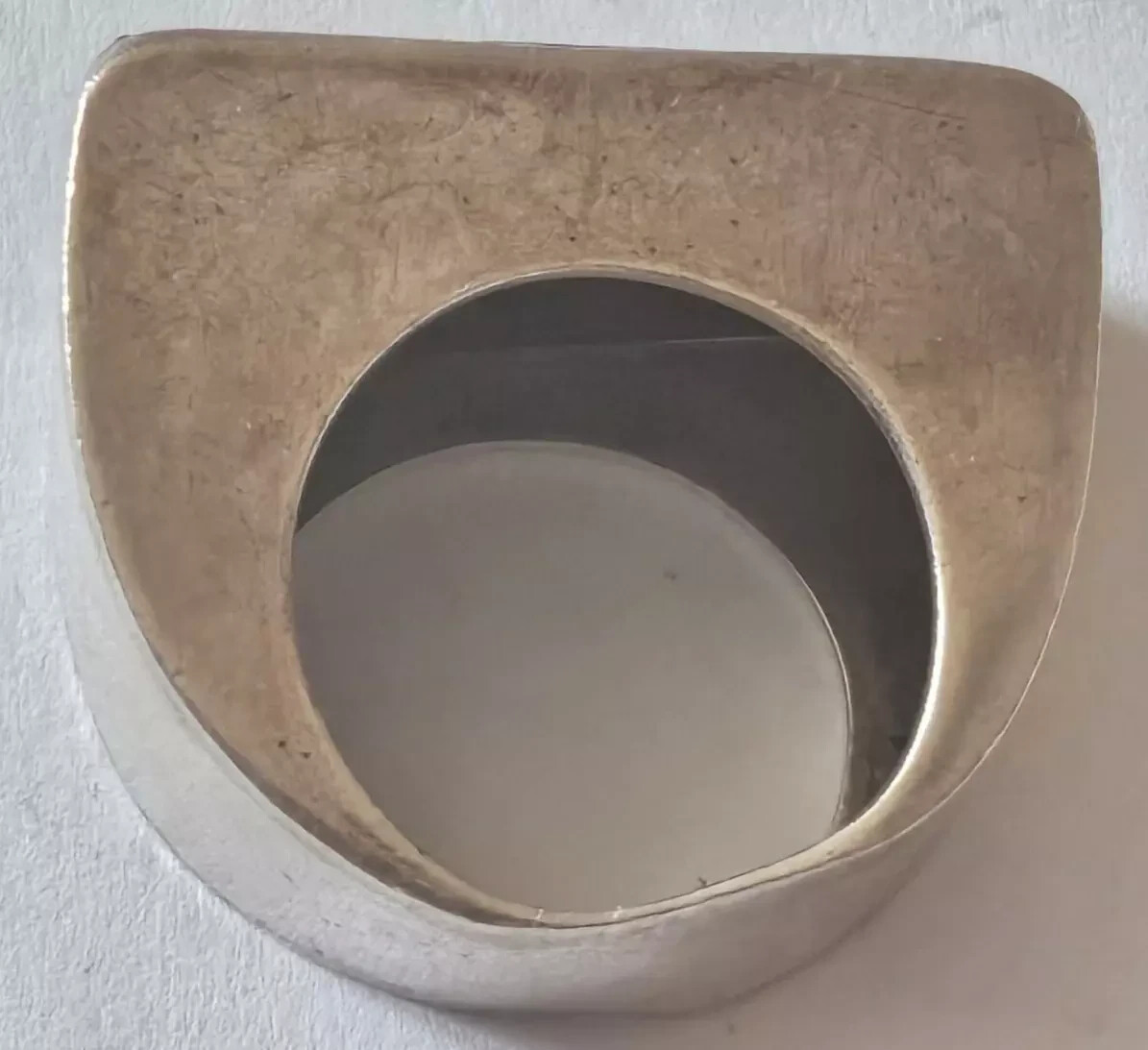 D0559 - Solid 925 Silver Ring with Agate - Design… - image 5