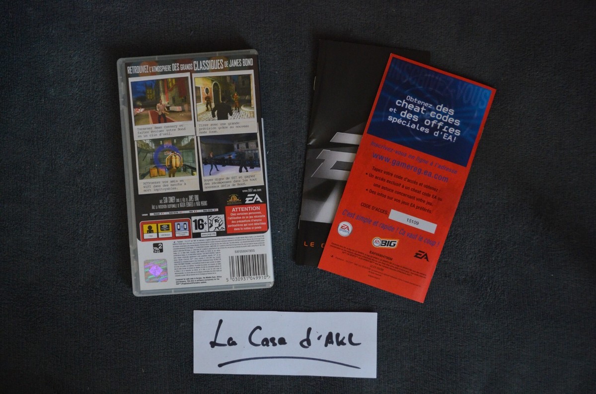 Boîte + Notice PSP Pour "Bons Baisers De Russie" James Bond 007 - Bon état