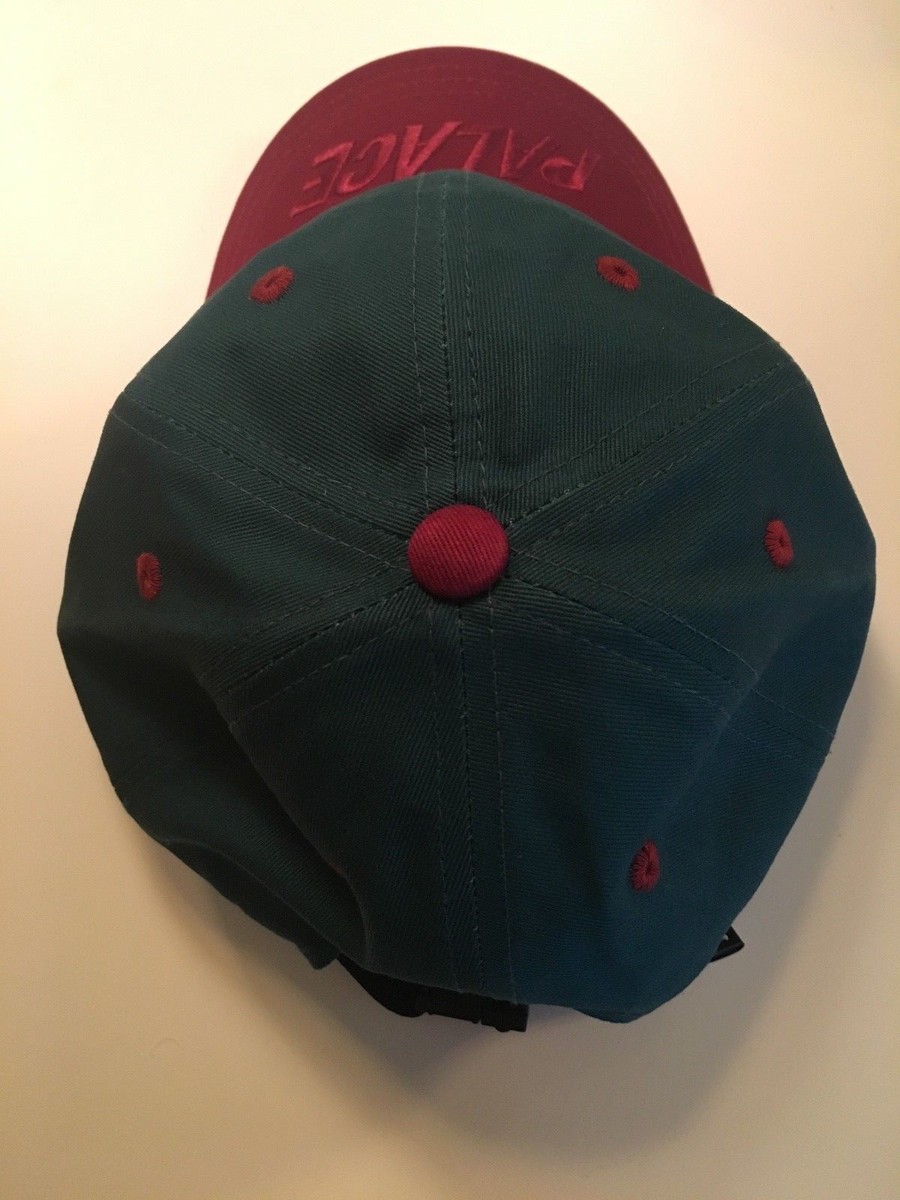 Palace Skateboards Visor 6-Panel Green/Burgundy Cap | eBay