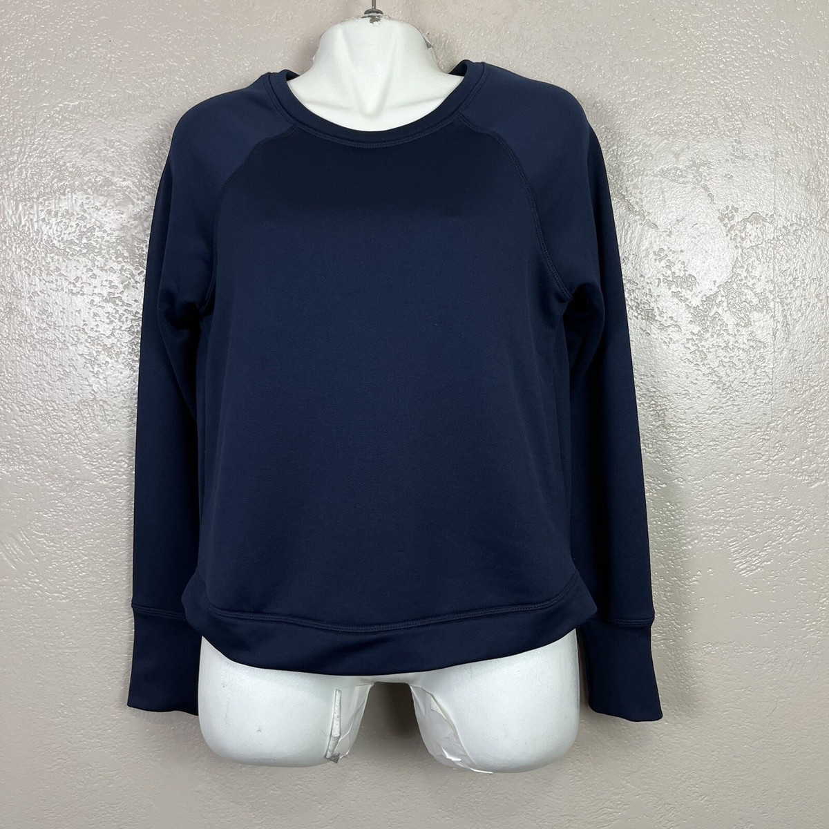 Banana Republic Womens Activewear Pullover Sweatshirt, Size Medium, Navy  Blue