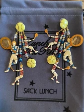 Lunch At The Ritz TENNIS ANYONE post Earrings; NEW, NEVER WORN!!