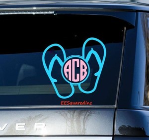 monogrammed flip flops personalized flip flops