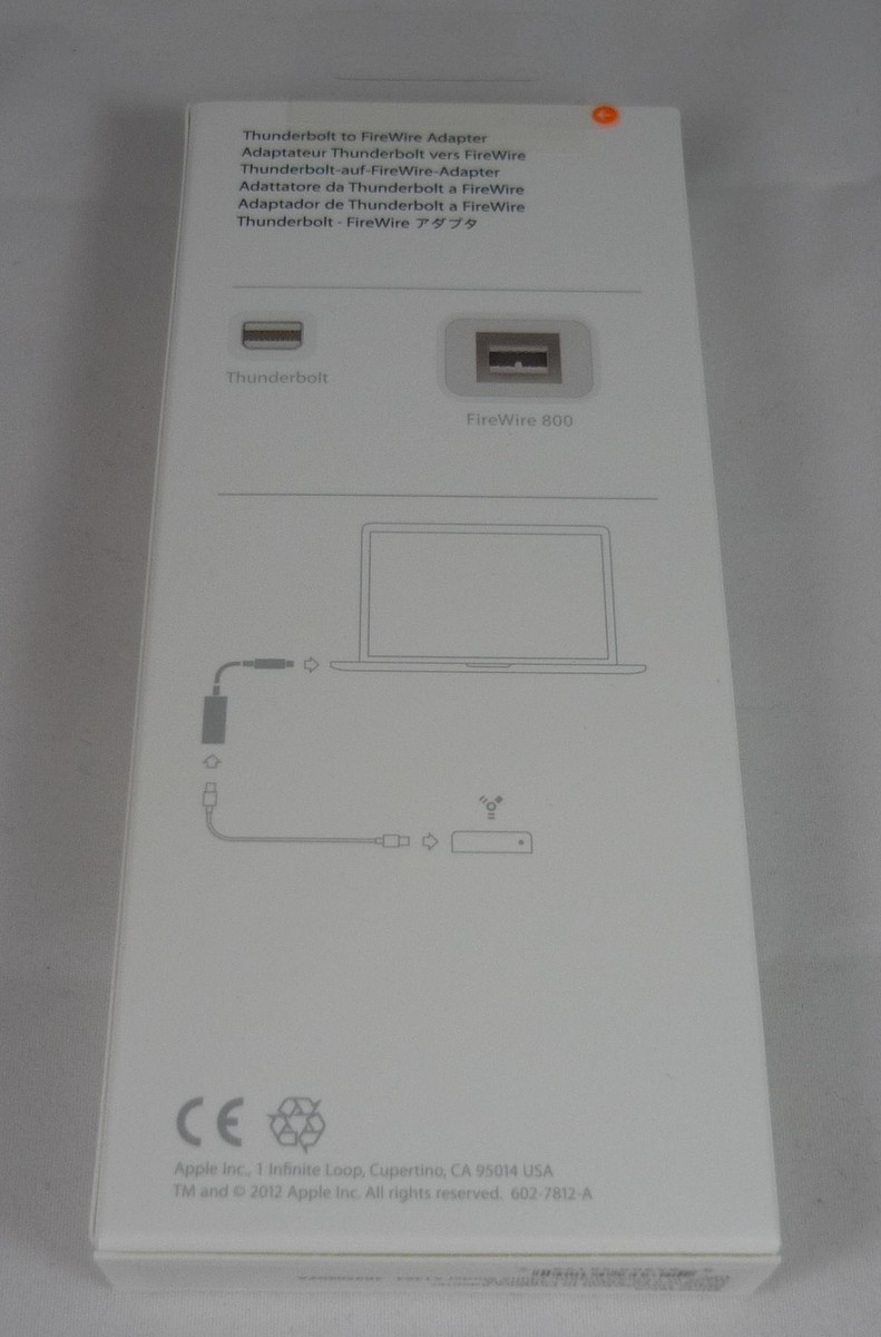 Apple Thunderbolt - FireWireアダプタとおまけ Apple Thunderbolt to FireWire Adapter – ShopCGX
