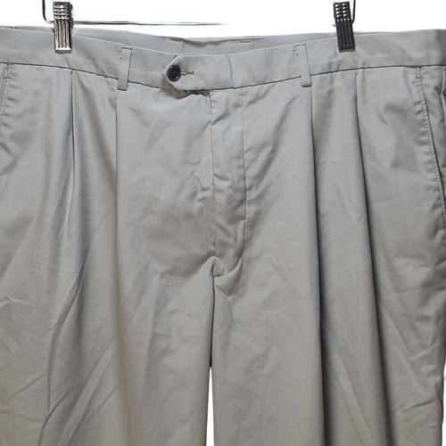 LIZ CLAIBORNE BEIGE KHAKI CHINO DRESS PANTS PLEATED MENS 40X29 (ACT 38X29) - Picture 2 of 13